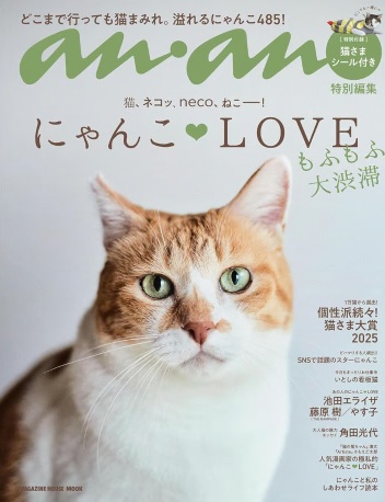 雑誌『an・an』のねこ特集「にゃんこLOVE」に「mokumeku ねこハウス